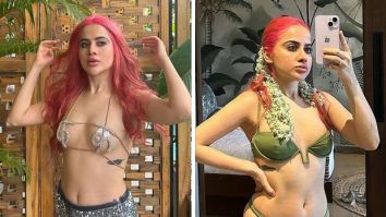 Uorfi Javed makes a statement with bubblegum pink hair, shares photos in bikini and skimpy outfits