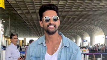 Ravi Dubey chit chats with paps at the airport