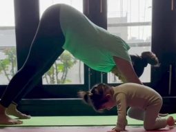 Bipasha Basu surely has the cutest Yoga buddy!