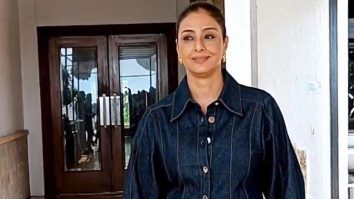 ‘Hum sab shaadi mein ja rahe hain’, Tabu interacts with paps as she promotes her film