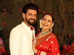 The bride & groom arrive holding hands! Sonakshi Sinha & Zaheer Iqbal