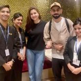 Virat Kohli and Anushka Sharma leave for New York for T20 World Cup 2024; pose with fans at the airport, see pic