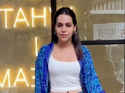 Naila Grrewal chit chats with paps before Ishq Vishk Rebound screening