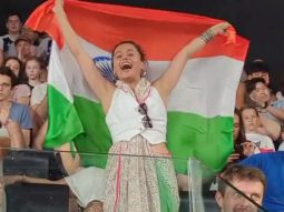 Taapsee Pannu waves flag and cheers for India at Paris Olympics 2024, shares video on Instagram, watch