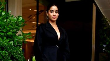 Janhvi Kapoor dazzles in black satin jacket and skirt, balancing elegance and charm during Ulajh promotions