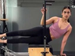 Always a good time for some pilates! Manushi Chhillar
