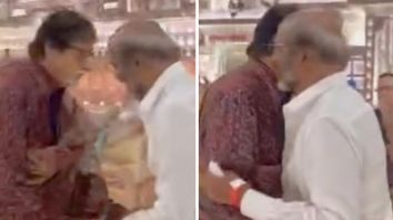 Amitabh Bachchan stops Rajinikanth from touching his feet at Anant Ambani-Radhika Merchant’s Shubh Aashirwad ceremony, watch