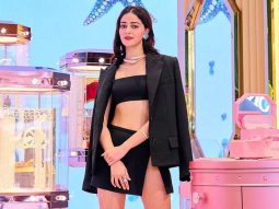 Ananya Panday Stuns in Black bralette, mini slit skirt, blazer and Swarovski Diamonds Worth Rs 72 Lakh