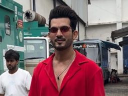 Arjun Bijlani being the centre of attraction today in an all red outfit