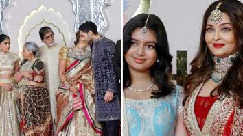 Amitabh Bachchan and family attend Anant Ambani-Radhika Merchant wedding; Aishwarya Rai poses separately, meets Rekha, watch videos 