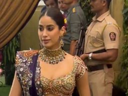 Janhvi Kapoor makes an etrance with rumoured boyfriend Shikhar Pahariya in her regal outfit