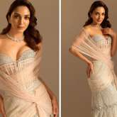 Kiara Advani exudes retro glamour in Tarun Tahiliani bustier saree with pearl embellishments worth Rs. 3.49 lakh for Anant Ambani-Radhika Merchant's sangeet