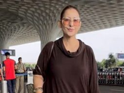 Manisha Koirala strikes a pose for paps as she gets clicked at the airport