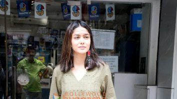 Photos: Mrunal Thakur spotted outside a pet clinic in Khar