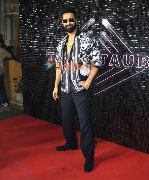 photos vicky kaushal karan aujla sunny kaushal and others snapped at tauba tauba song launch from bad newz 7