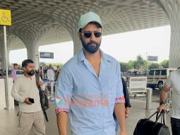 Photos: Vicky Kaushal, Shalini Pandey and Johny Lever snapped at the airport