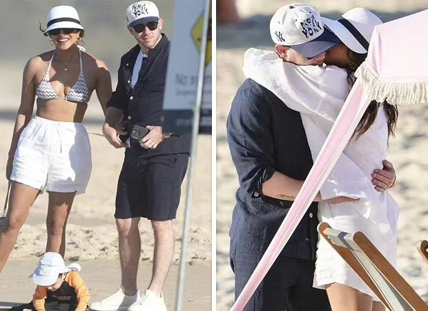 Priyanka Chopra Jonas kisses Nick Jonas as they enjoy beach time with daughter Malti; see pics