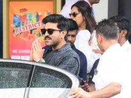 Ram Charan & Upasana Kamineni get clicked by paps at Mumbai airport