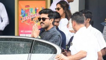 Ram Charan & Upasana Kamineni get clicked by paps at Mumbai airport