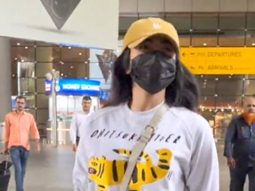 Rashmika Mandanna chit chats with paps at the airport