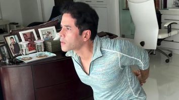 Effortless balancing technique! Tusshar Kapoor