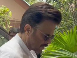 Anil Kapoor gets clicked by paps in a white shirt as he attends a funeral