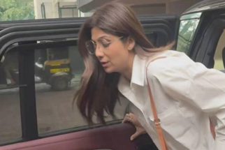 Shilpa Shetty gets clicked as she arrives for Menaka Irani’s funeral