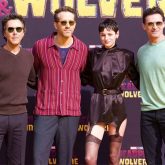 Ryan Reynolds, Hugh Jackman, Emma Corin and Shawn Levy take Deadpool & Wolverine to Berlin; attend 2024 UEFA quarter finals