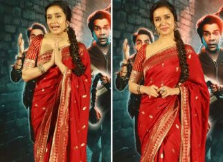 Shraddha Kapoor stuns in red and golden saree from Masaba Gupta worth Rs. 22,000 at Stree 2 trailer launch