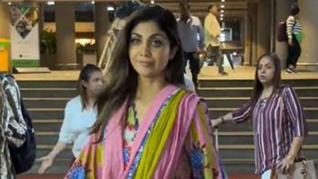 Simple yet beautiful! Shilpa Shetty gets clicked at the airport in a salwar