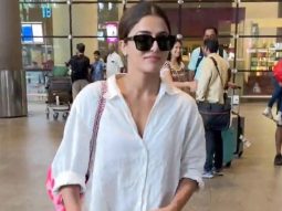 A mixture of comfort and style, Wamiqa Gabbi rocks the baggy look at the airport