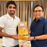 TMKOC’s Dilip Joshi, aka Jethalal, visits Olympic champion Aman Sehrawat, shares Fafda-Jalebi