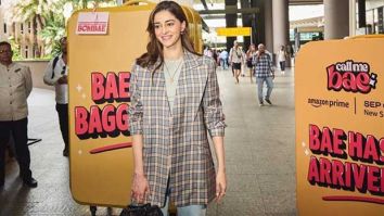 Ananya Panday promotes Call Me Bae in style; makes a statement with oversized suitcases at Mumbai Airport