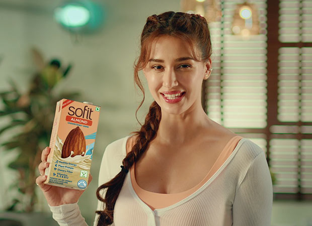 Disha Patani promotes the ‘Fit is Fab’ philosophy in the latest campaign for SOFIT Almond Drink : Bollywood News