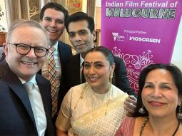 Karan Johar and Rani Mukerji pose with Australian PM in selfie