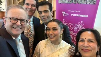 Karan Johar and Rani Mukerji pose with Australian PM in selfie