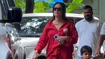 Kareena Kapoor Khan gets clicked in all red with Jeh