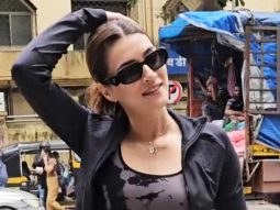 Lady in black! Kriti Sanon gets clicked by paps in the city