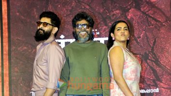 Photos: Chiyaan Vikram, Parvathy Thiruvothu and P.A. Ranjith snapped attending the press conference for Thangalaan