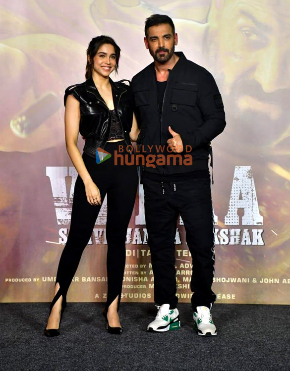 Photos: John Abraham, Sharvari, Nikkhil Advani and others snapped at Vedaa trailer launch Photos: John Abraham, Sharvari, Nikkhil Advani and others snapped at Vedaa trailer launch