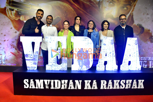 photos john abraham sharvari nikkhil advani and others snapped at vedaa trailer launch 2