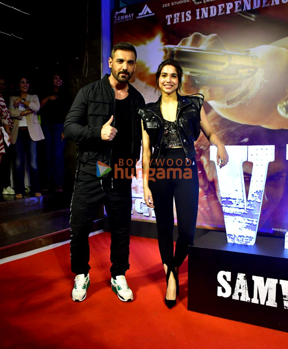 photos john abraham sharvari nikkhil advani and others snapped at vedaa trailer launch 5