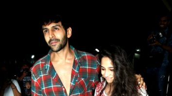 Photos: Kartik Aaryan and her sister Kritika Tiwari snapped outside Juhu PVR