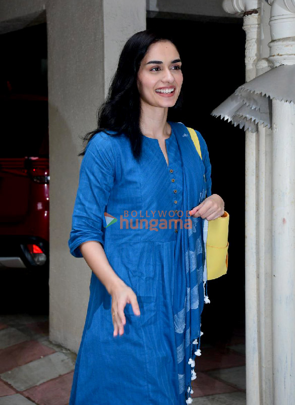 photos manushi chhillar spotted at dhairya house 2