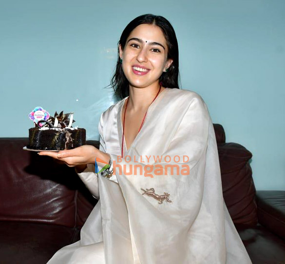 Photos: Sara Ali Khan celebrates her 29th birthday with media