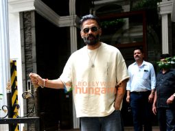 Photos: Suniel Shetty spotted outside dental clinic in Khar