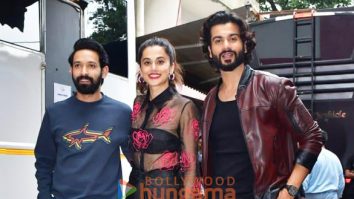 Photos: Taapsee Pannu, Vikrant Massey and Sunny Kaushal snapped promoting Phir Aayi Hasseen Dillruba