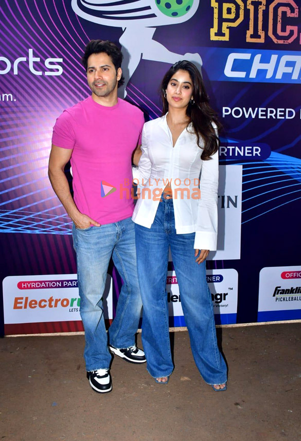 photos varun dhawan and janhvi kapoor snapped at pickleball championship season 2 2
