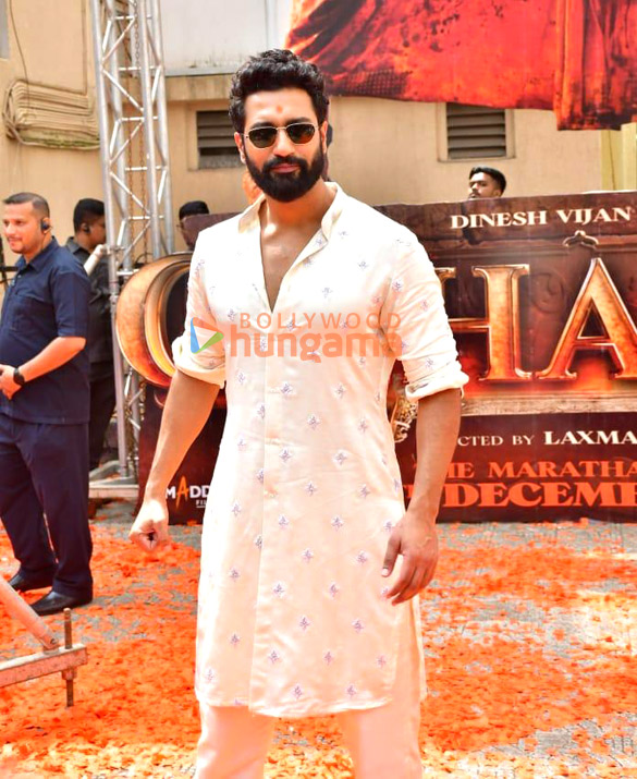 photos vicky kaushal snapped at chitra cinema for grand chhaava poster launch 1