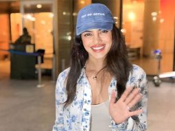 Priyanka Chopra arrives in Mumbai after announcing her Marathi movie Paani